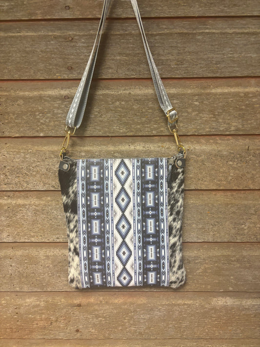 Blue Aztec crossbody